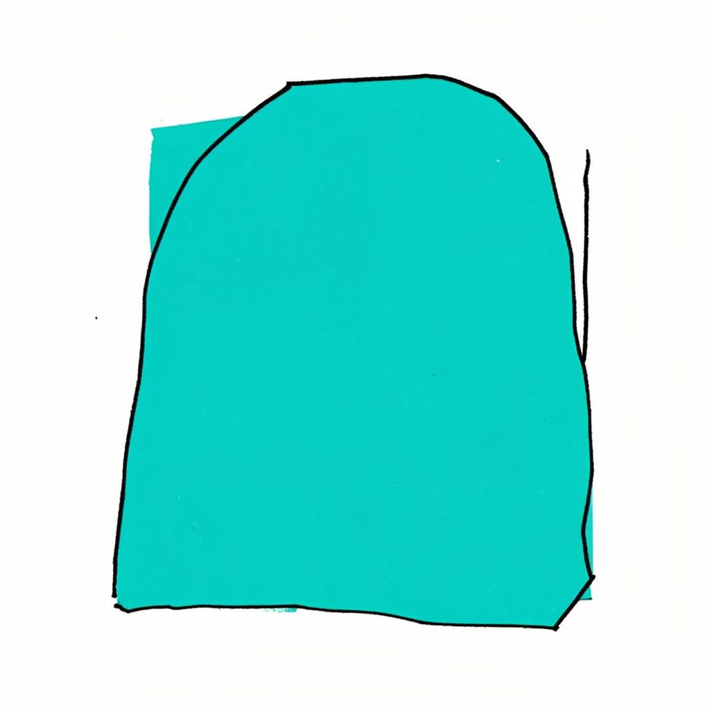 手绘墨水风格插画，描绘一位博主的简约肖像剪影，线条柔和，色调自然